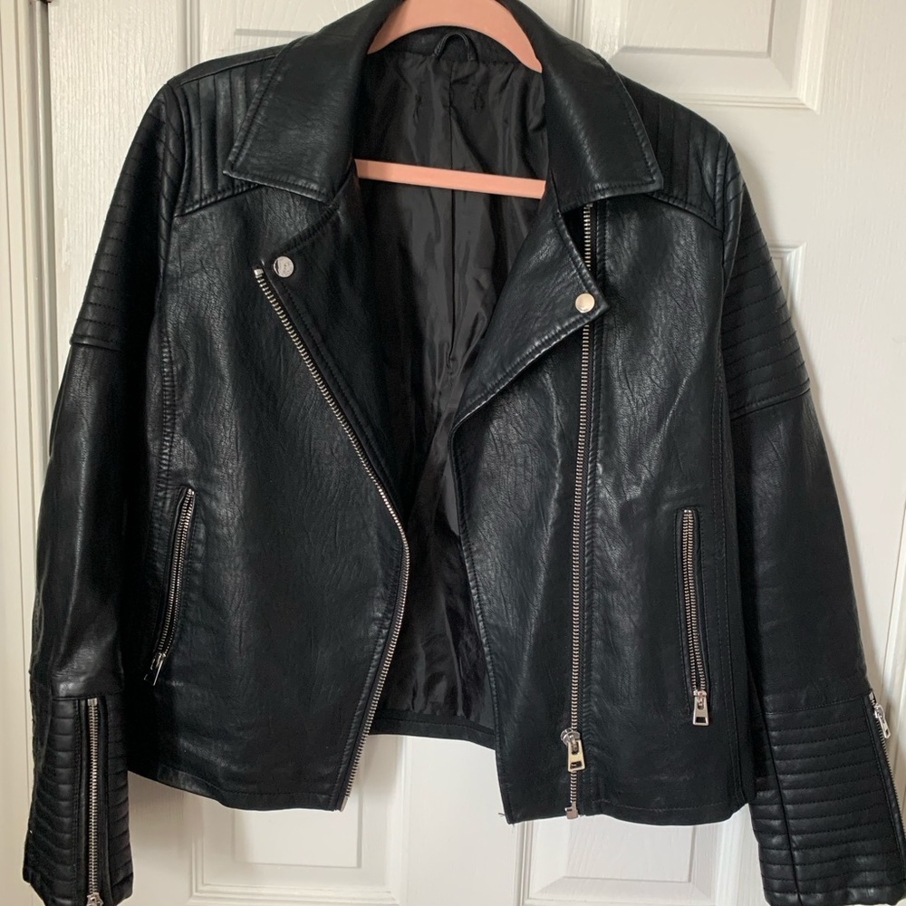 Faux Leather Jacket